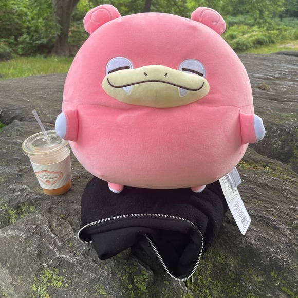 New Squishy Round Slowpoke Large Microbread Plush - Picture 7 of 15